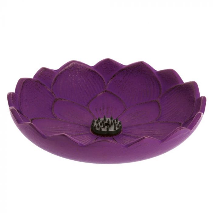 inciensario iwachu flor loto purpura