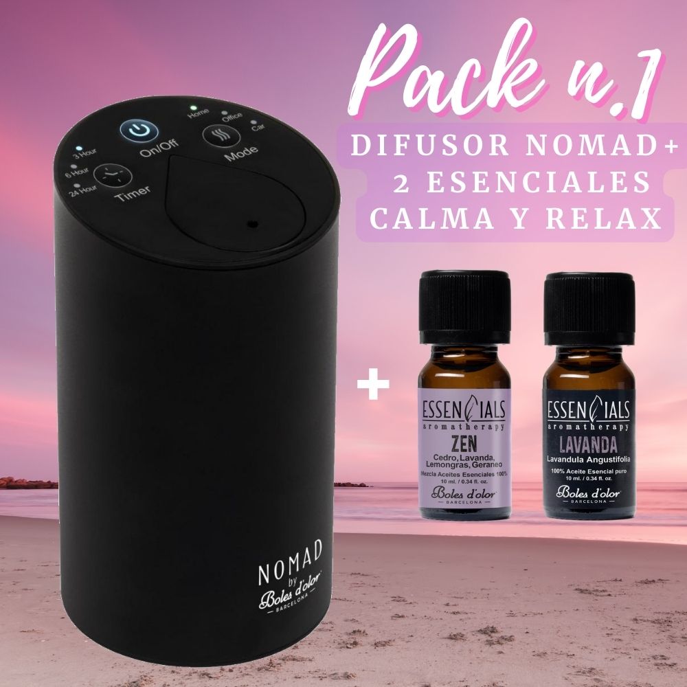 difusor Nomad + 2 esenciales relax