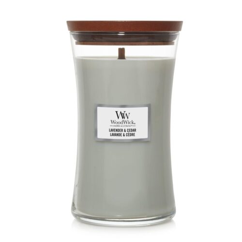 Vela Lavender & Cedar Woodwick Tarro grande