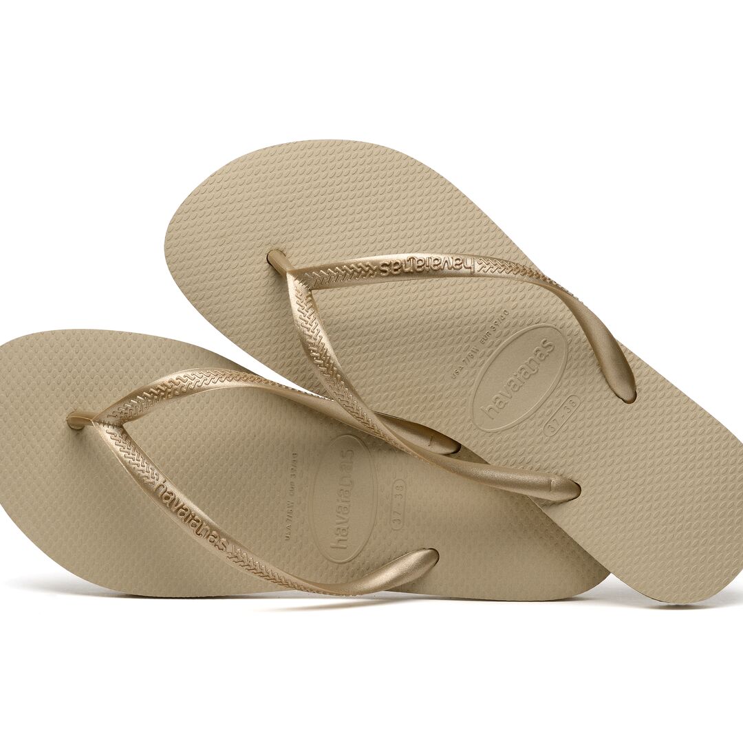 havaianas slim sand grey